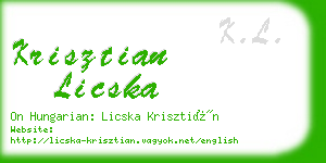 krisztian licska business card